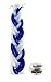 Peer Hastam Mini Blue and White Havdalah Candle with Besamim Spices