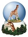 Giraffe Musical Snow Globe Water Ball Zoo Animal Decor