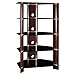 Bush Furniture Segments Audio Tower, Rosebud Cherry/Bright Silver