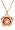 14k Rose Gold Diamond Flower Pendant (.05 cttw, J Color, I2 Clarity), 16