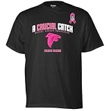 Reebok Carolina Panthers Breast Cancer Awareness The Crucial Catch T-Shirt Medium
