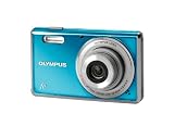 Olympus FE-4000 Digitalkamera (12 Megapixel, 4-fach opt. Zoom, 6,9 cm (2,7 Zoll) Display, Gesichtserkennung, i-Auto Mode, AF-Verfolgung) Arctic Blue - 