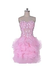 Sweetheart Organza Fitted   Ball Gown Prom Dress 