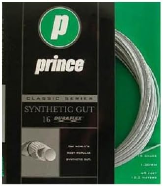 Prince Synthetic Gut with Duraflex 16g White Tennis String