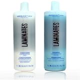 Sebastian Laminates Shampoo 1liter & Conditioner 1liter set for Moisturizing Shine Big Sale!