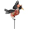 Garden Stake Decor Crow Man Jiggle Wings (33H) - Regal Art #F364