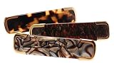 France Luxe Gold Rectangle Edge 7cm Barrette