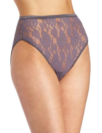 Vanity Fair Women Illumination Helenca Lace Hi Cut Panties