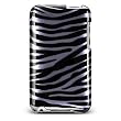 Premium Designer Hard Crystal Snap-on Case for Apple iPod Touch 2, 8GB, 32GB, 64GB - Cool Safari Purple Lavender Zebra Print