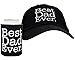 Best Dad Ever 2-Piece Hat Cap and Coolie Gift Set Bundle
