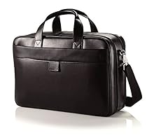 Hartmann Heritage Double Compartment Leather Business Case in Black
