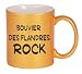Bouvier Des Flandres Rock Coffee Mug in Metallic Colors