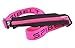 SPIbelt Running Belt: Adult High Visibility - Original No-Bounce Running Belt for Runners, Athletes and Adventurers (Black Pocket with Hot Pink Zipper and Band, One Size)