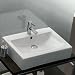 OXO Porcelain Wall-mounted Bathroom Sink, Italian Design, New #1014