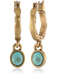 Lucky Brand Mini Set Stone Hoop Earrings