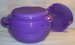 Tupperware Microsteamer 10 1/2 cups (2.5L) Microwave Steamer, Purple