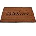 Gro&szlig;er Welcome Fu&szlig;abtreter T&uuml;rmatte aus Kokos 60 x 40 cm - Kokosfu&szlig;matte