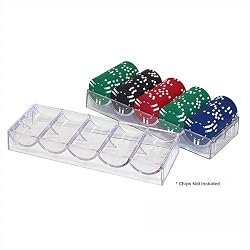 Trademark Poker 10 Clear Acrylic Poker Chip Trays