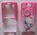 HELLO KITTY HEARTS snap on cover faceplate for Sony Ericsson w810 w810i (many other designs available!)