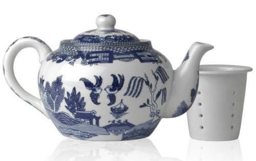 HIC Blue Willow 32-Ounce Teapot with Infuser HIC Blue Willow 32-Ounce Teapot with Infuser