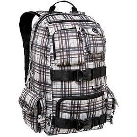 Burton Shaun White Pack, Snowboard Backpack, White Plaid of Gold