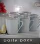Set of 12 Platinum Banded Porcelain Mugs