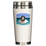 Ceramic Travel Drink Mug Cute Baby Penguin
