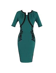 Round Neck Cotton/Polyester Vintage Embroidered Evening Dress/Prom Dress/Wedding Party Dress 