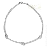 MILLE LUCCI: *3 NAUTICAL KNOT NECKLACE*