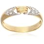 9ct Yellow Gold AMR314536 Ladies 0.03ct Diamond Band Ring