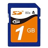TEAM SDカード 1GB 80倍速 動作電圧2.7V~3.6V 質量2g TG001G0SD1CAの画像