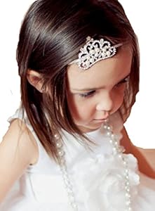 Qandsweet Baby Girl's Crystal Crown Headbands （2 Pack）