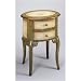 Antique Style Hand Painted Accent Table Plant Stand with Drawers