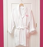White Trimmed Terry Cloth Spa Robe