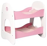 Bayer Design 53101 - Puppenbett / Etagenbett aus Holz Prinzessin circa 51 / 36 / 52 cm