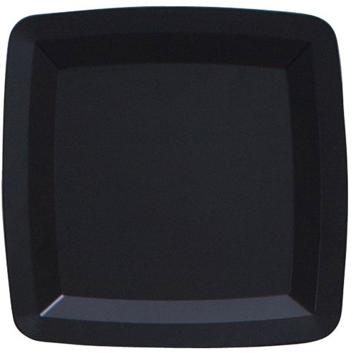 Creative Converting Form and Function Plastic Tray, 16 x 16", Black