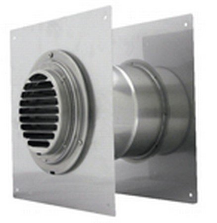 Takagi TK-KPWL4-3 Stainless Steel Wall Thimble with Louver