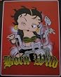 Licensed Twin - Full Soft Microfiber Reverse White Plush Blanket - Betty Boop
