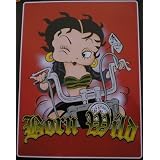 Licensed Twin - Full Soft Microfiber Reverse White Plush Blanket - Betty Boop