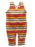 5 Color Multi-Stripe Chocolate Overalls by Zutano