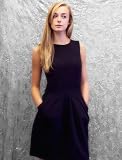 Black shift dress