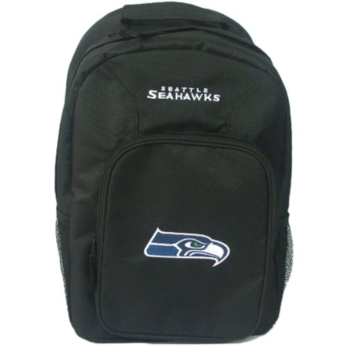 NFL Seattle Seahawks Black Southpaw Backpack