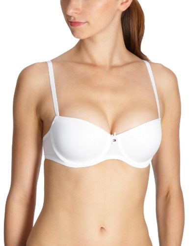 Tommy Hilfiger Damen BH (Mit B&uuml;gel) 1363912090 / Cathy padded balcony bra, Gr. 70A, Wei&szlig; ( Preisvergleich