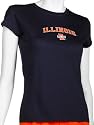 Soffe University of Illinois Junior's Short Sleeve Tissue Tee