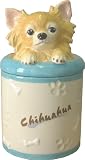 Long Hair Chihuahua Collectible Dog Puppy Cookie Jar Container Figure