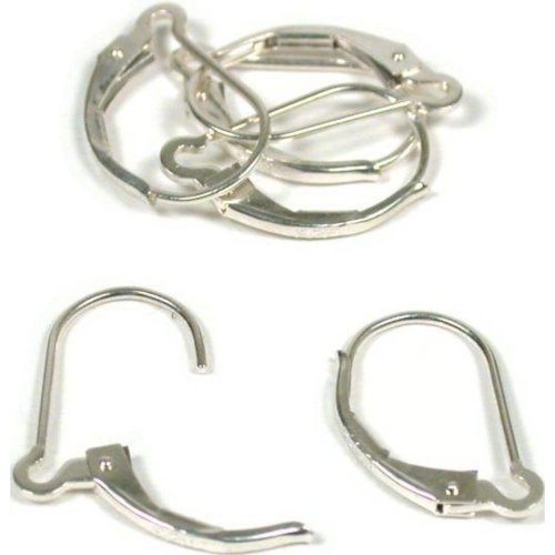 6 Silver Leverback Earwires Lever Back Earrings Jewelry