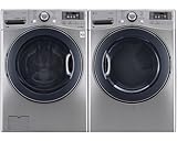 POWER PAIR SPECIAL-LG TURBO SERIES ULTRA CAPACITY LAUNDRY SYSTEM WITH STEAM TECHNOLOGY, AND STAINLESS DRUMS (WM3570HVA_DLEX3570V) *GRAPHITE STEEL COLOR*
