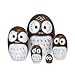 Happy Sales HSMD5/BR, Wood Nesting Doll-Owl (Brown)
