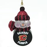 Calgary Flames Nhl All-Star Light-Up Acrylic Snowman Ornament (3)"