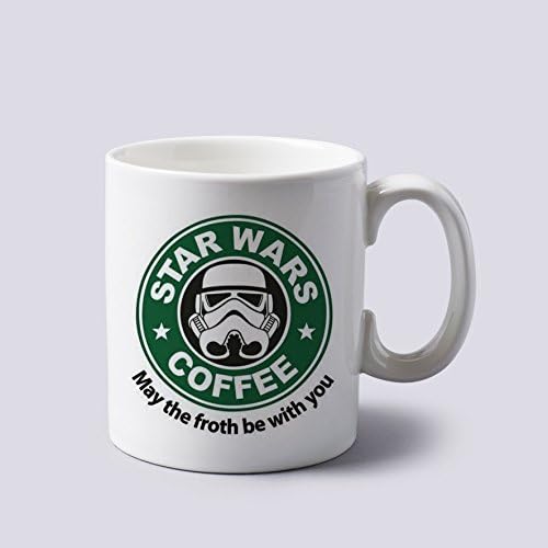 Star Wars Coffee May the Force Be with You Mug Cup Two Sides 11 Oz Ceramics